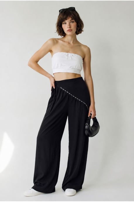 Brede Pijpen Pull-On Broek - Image 3