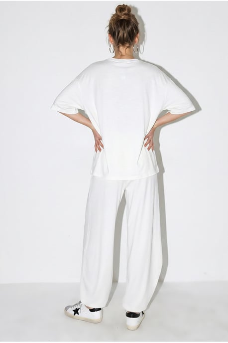 Oversized Crewneck T-shirt en Wijde Broek Set - Image 6