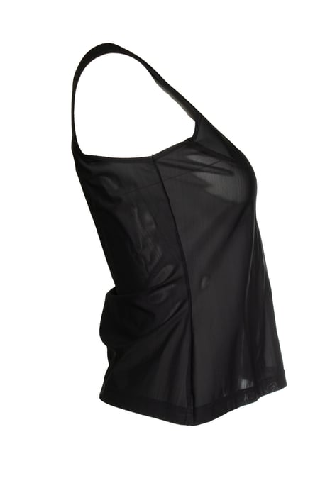 Mugler, doorschijnende top in zwart - Image 4