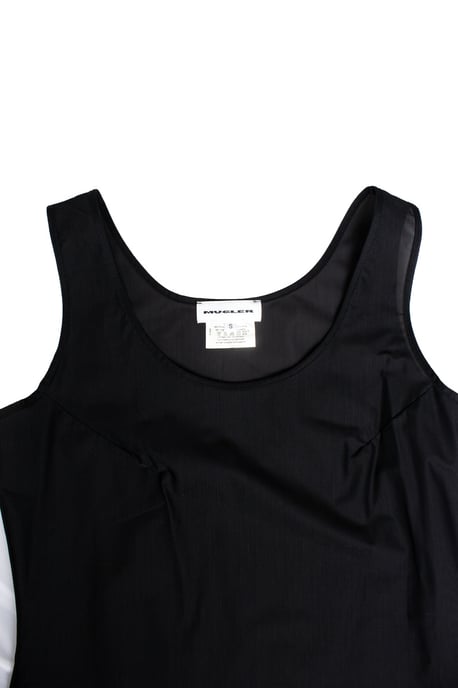 Mugler, doorschijnende top in zwart - Image 5