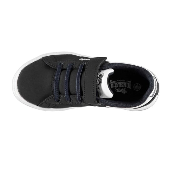 Lonsdale Latimer leren sportschoenen voor kinderen (Marine) - Image 3