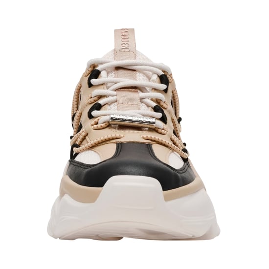 Steve Madden Dames Spectator Veterschoenen Chunky Platform Trainers (Zwart Zilver) - Image 6