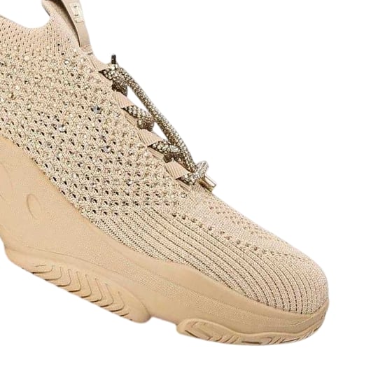 Steve Madden Dames/Dames Meter Gebreide Chunky Flat Trainers (Blush Roze) - Image 3