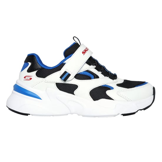 Skechers Bobsbamina Mesh-sportschoenen voor kinderen (Wit/zwart/blauw) - Image 1
