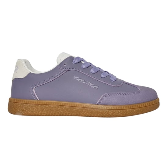 Original Penguin Heren Retro Ronde Teen Platte Sneakers (Lila) - Image 1