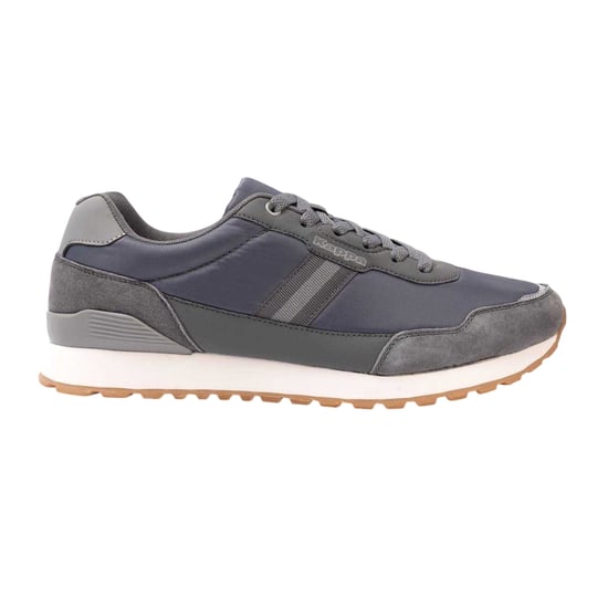 Kappa Lage suède sneakers voor heren met Draydon-logo (Donkergrijs) - Image 1