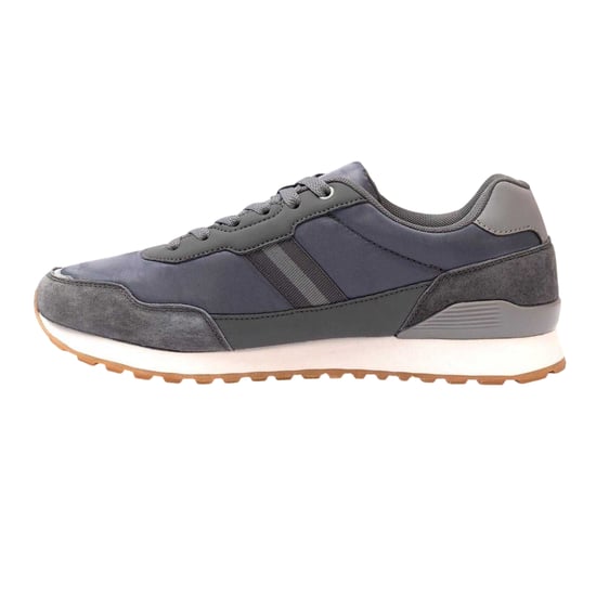 Kappa Lage suède sneakers voor heren met Draydon-logo (Donkergrijs) - Image 2