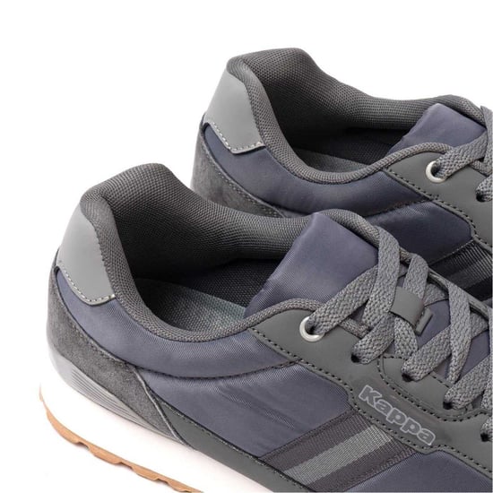 Kappa Lage suède sneakers voor heren met Draydon-logo (Donkergrijs) - Image 3