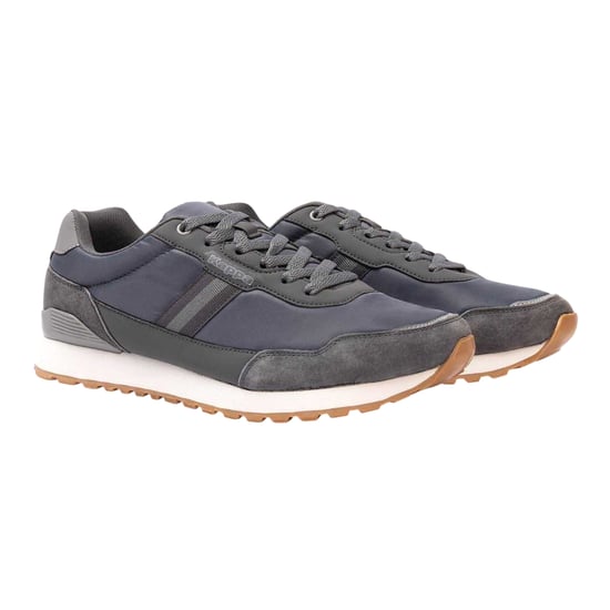 Kappa Lage suède sneakers voor heren met Draydon-logo (Donkergrijs) - Image 4