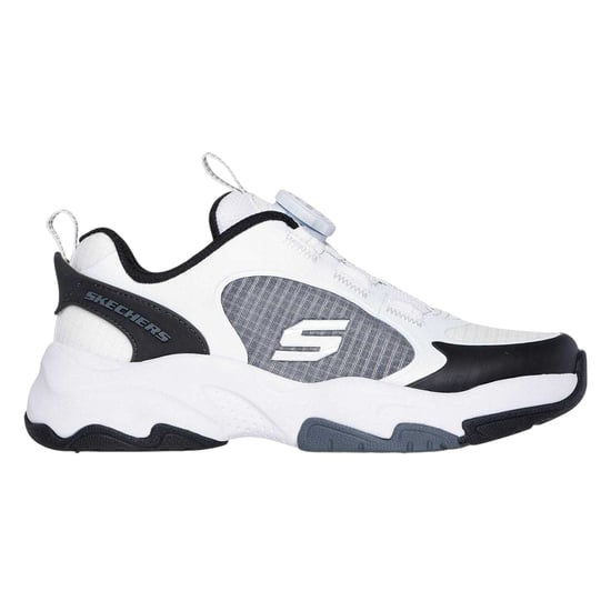 Skechers Retrotech-sportschoenen met contrasterende details voor kinderen (Wit, Zwart) - Image 1