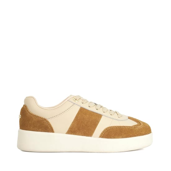 Dune London Dames Verleidelijk Suède Platform Sneakers (Bruin) - Image 2