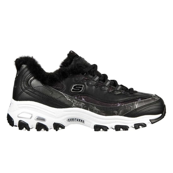 Skechers DLites 10 stevige platte sneakers voor kinderen (Zwart) - Image 1