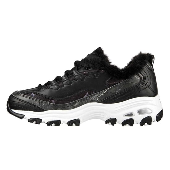 Skechers DLites 10 stevige platte sneakers voor kinderen (Zwart) - Image 2
