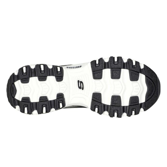 Skechers DLites 10 stevige platte sneakers voor kinderen (Zwart) - Image 4