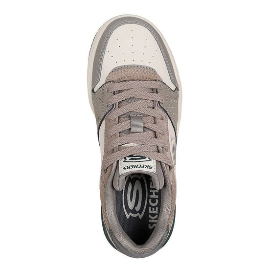 Skechers SKX-228 lage sneakers met suède inzetstukken voor kinderen (Taupe) - Image 3