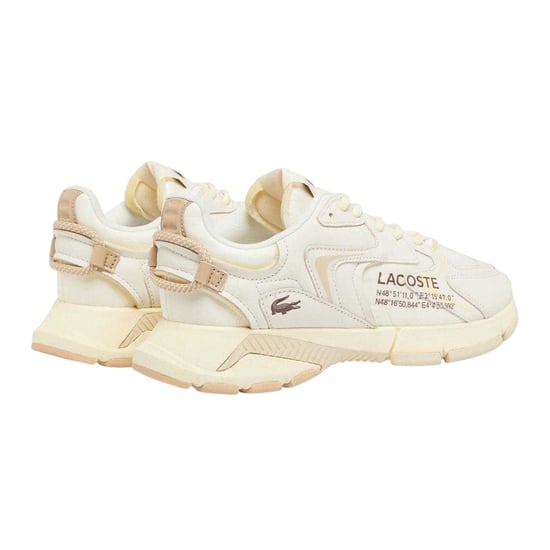 Lacoste Heren L003 Neo Leren Trainers (Gebroken wit) - Image 2