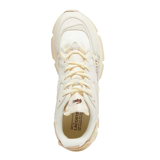 Lacoste Heren L003 Neo Leren Trainers (Gebroken wit) - Image 3