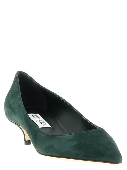 Jimmy Choo Bicolor Leren Middenhak Pumps - Image 2