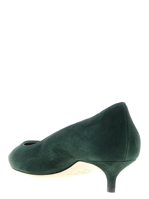 Jimmy Choo Bicolor Leren Middenhak Pumps - Image 3