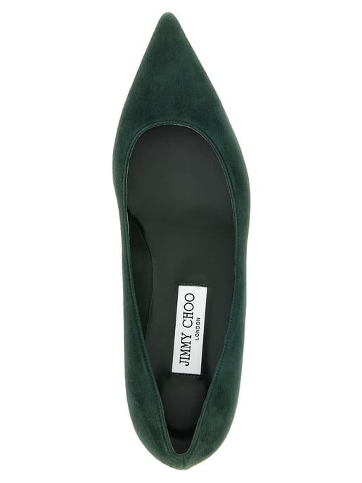 Jimmy Choo Bicolor Leren Middenhak Pumps - Image 4