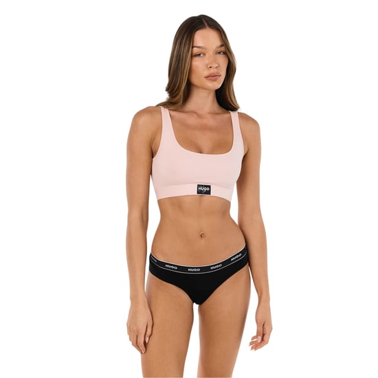 Hugo Slipjes met middelhoge taille voor dames (Zwart, Wit) - Image 1