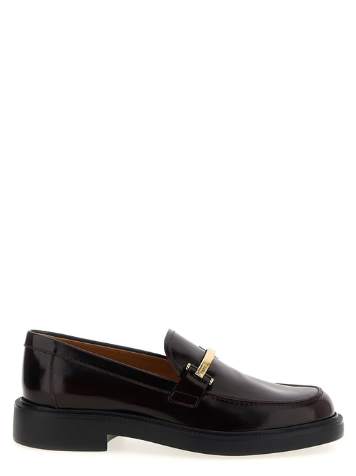 Tod's Bordeaux Kalfsleer Instapschoenen - Image 1