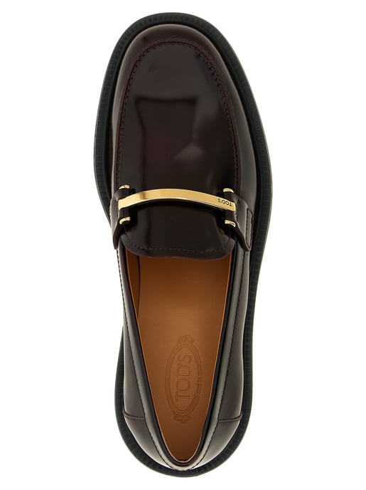 Tod's Bordeaux Kalfsleer Instapschoenen - Image 4