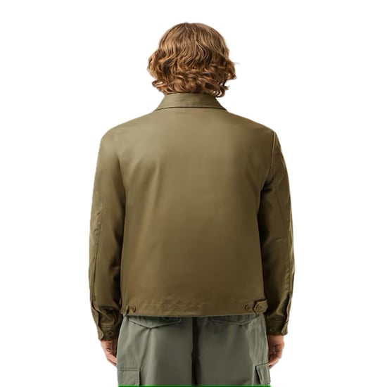 Lacoste Bomberjack met logo voor heren (Groen) - Image 2