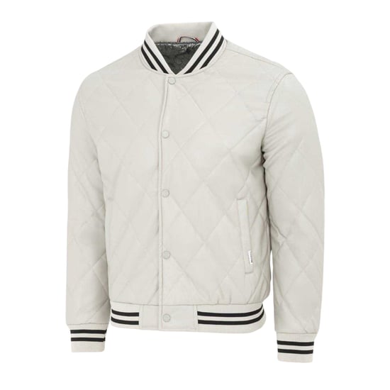 Firetrap Mannen Snap Bomberjack (Wit) - Image 3
