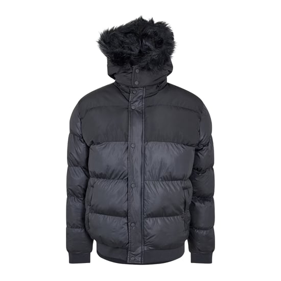 Criminal Damage Parka met afneembare capuchon voor heren (Zwart) - Image 1