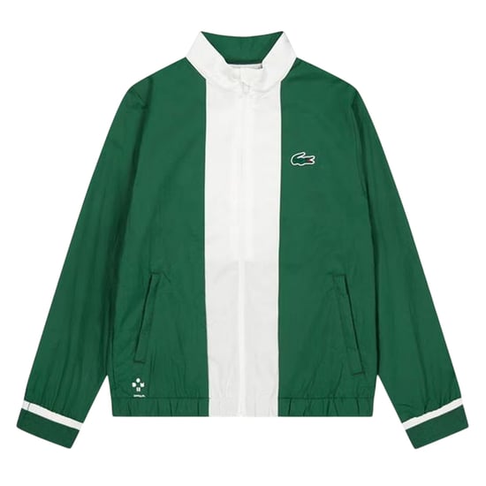 Lacoste Kinder-trainingsjack met logo, standaardmodel (Groen/Wit) - Image 2
