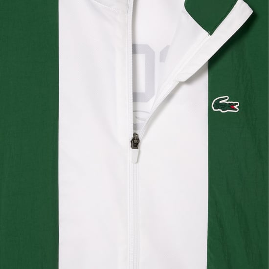 Lacoste Kinder-trainingsjack met logo, standaardmodel (Groen/Wit) - Image 4