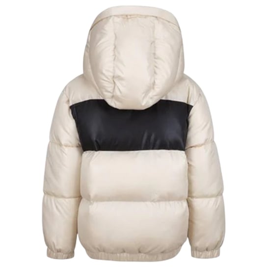 Nike Baby-jas met capuchon en logo in kleurblokken (Zand) - Image 3