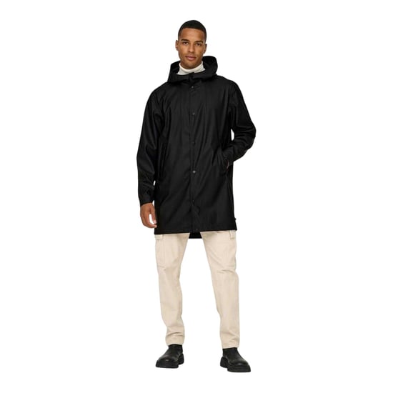 Only Waterafstotende regenjas voor heren, standaardmodel (Zwart) - Image 1