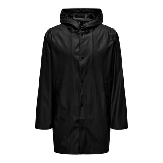 Only Waterafstotende regenjas voor heren, standaardmodel (Zwart) - Image 2