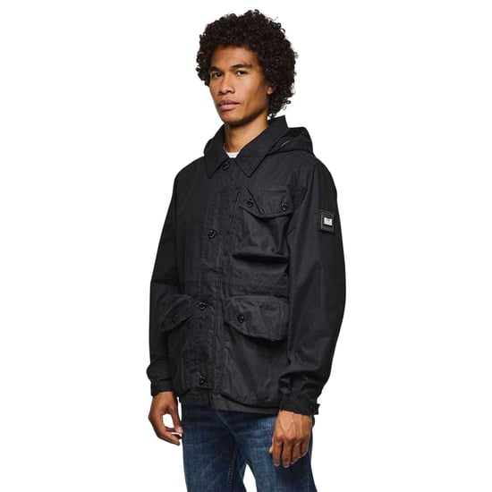 Weekend Offender Heren Harporcrate Hooded Jacket (Zwart) - Image 3