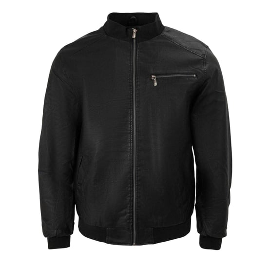 Firetrap Bomberjack voor heren met gewassen look (Zwart) - Image 1