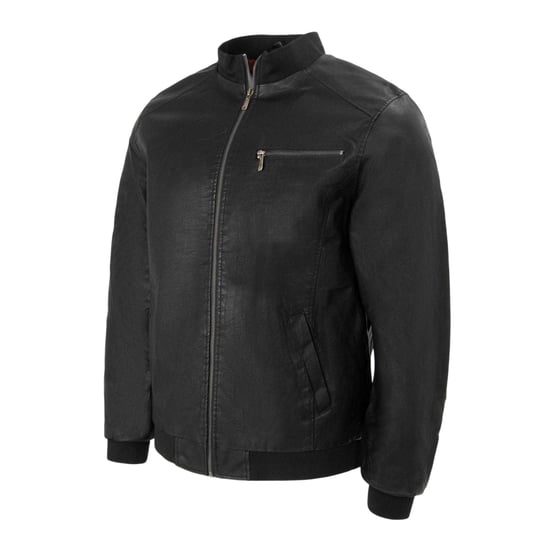 Firetrap Bomberjack voor heren met gewassen look (Zwart) - Image 3