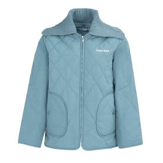 Firetrap Dames Gewatteerde Relaxed Fit Jas (Blauw) - Image 1