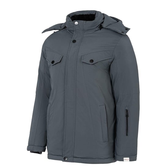 Lee Cooper Heren Pufferjas met capuchon (Grijs) - Image 3