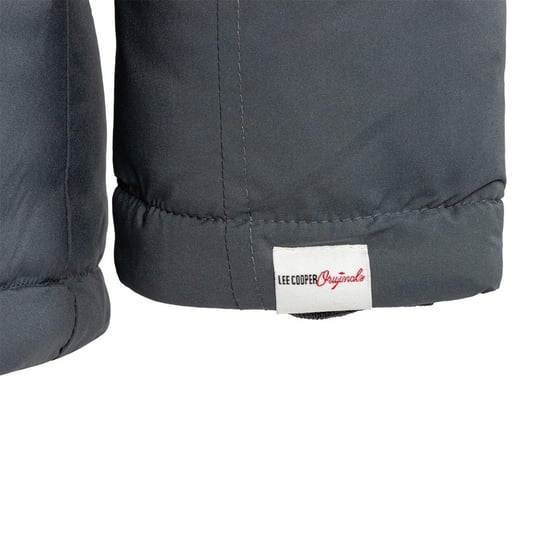 Lee Cooper Heren Pufferjas met capuchon (Grijs) - Image 4