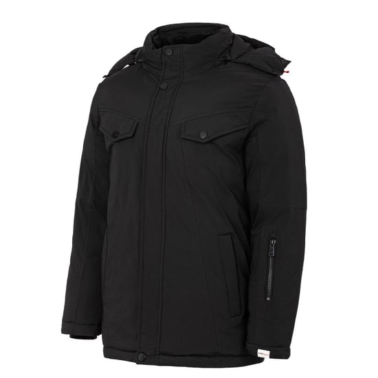 Lee Cooper Heren Pufferjas met capuchon (Zwart) - Image 3