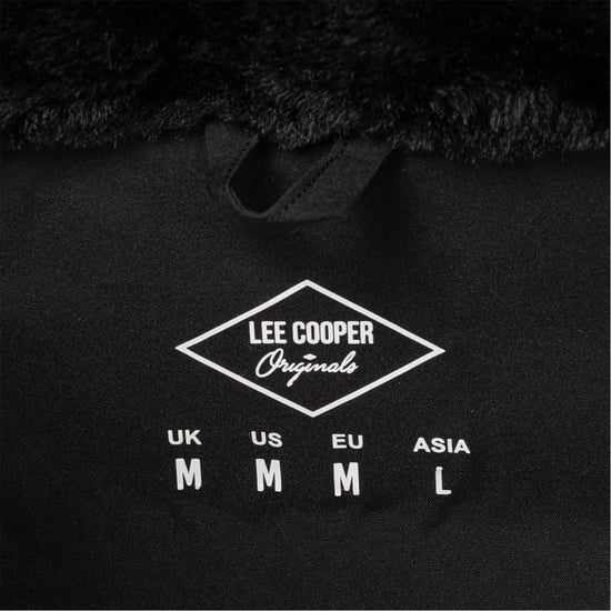 Lee Cooper Heren Pufferjas met capuchon (Zwart) - Image 4