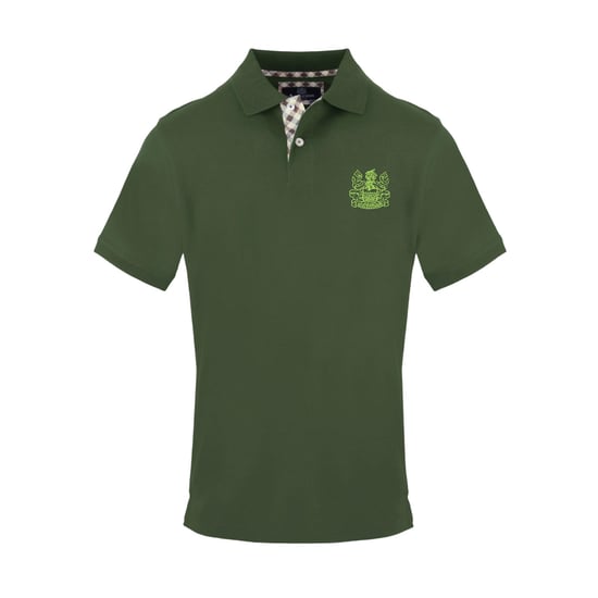 Aquascutum Heren Logo Katoenen Polo Shirt (Militair Groen) - Image 1