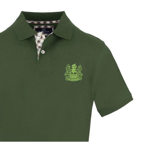 Aquascutum Heren Logo Katoenen Polo Shirt (Militair Groen) - Image 3