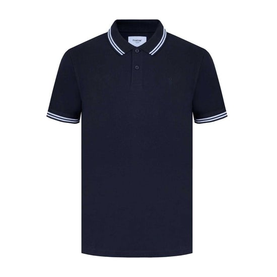 Firetrap Heren Lazer-logo katoenen poloshirt (Zwart) - Image 1