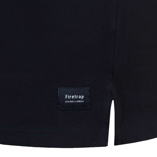 Firetrap Heren Lazer-logo katoenen poloshirt (Zwart) - Image 3