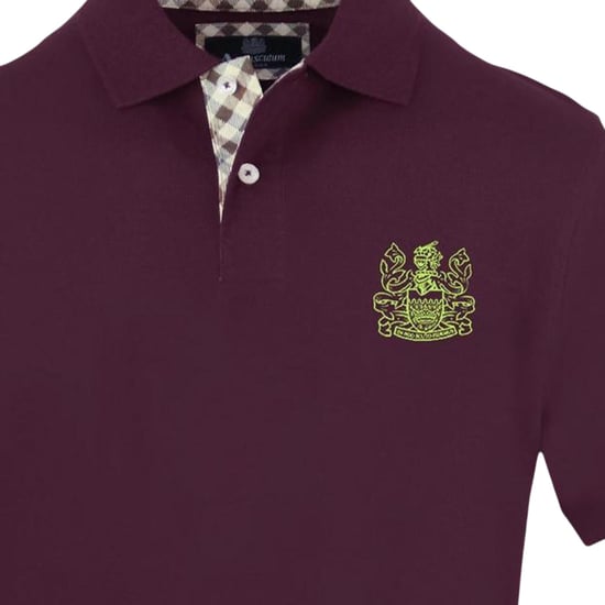 Aquascutum Heren Logo Katoenen Polo Shirt (Rood) - Image 3