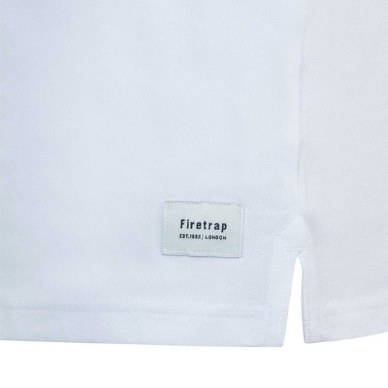 Firetrap Heren Lazer-logo katoenen poloshirt (Wit) - Image 3