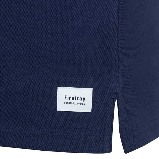 Firetrap Heren Lazer-logo katoenen poloshirt (Marine) - Image 3